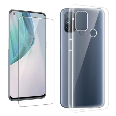 Se OnePlus Nord N100 5G - Gummi cover inkl. Hærdet beskyttelsesglas - Transparent ❤ Stort online udvalg i Capida ❤ Hurtig levering: 1 - 2 Hverdage samt billig fragt - Varenummer: CPD-V33104001859A og barcode / Ean: på lager - Udsalg på Mobil tilbehør Spar op til 55% - Over 785 kendte brands på udsalg