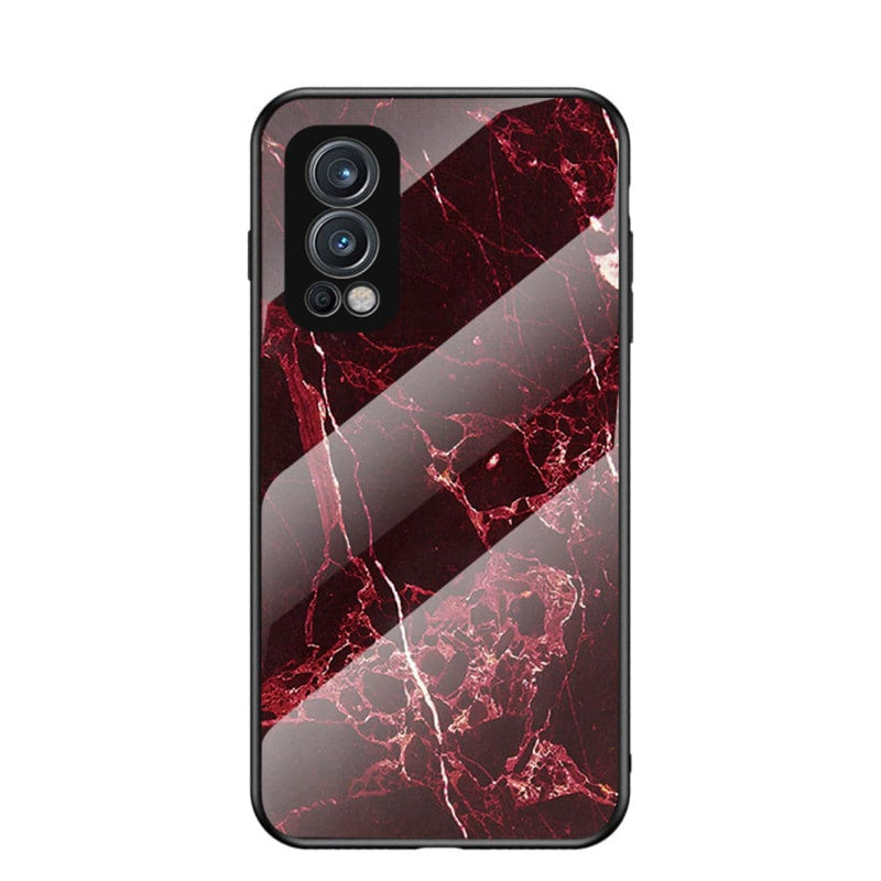 Se OnePlus Nord 2 5G - Hybrid cover m/bagside af hærdet glas - Marmor design - Blodrød ❤ Stort online udvalg i Capida ❤ Hurtig levering: 1 - 2 Hverdage samt billig fragt - Varenummer: CPD-V33104002960E og barcode / Ean: 104002960E på lager - Udsalg på Mobil tilbehør Spar op til 57% - Over 434 design mærker på udsalg