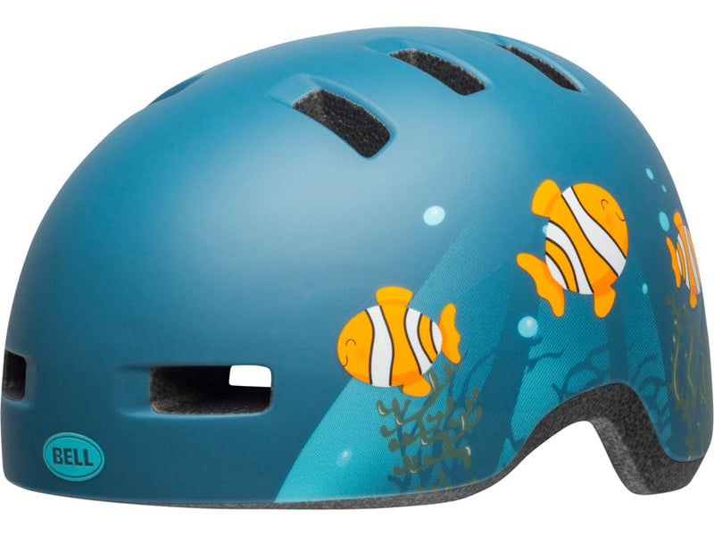 Se Bell Lil Ripper - Cykelhjelm - Str. 47-54 cm - Clown Fish Mat Gråblå ❤ Kæmpe udvalg i Bell Helmets ❤ Hurtig levering: 1 - 2 Hverdage samt billig fragt - Varenummer: CKP-768686208027 og barcode / Ean: &