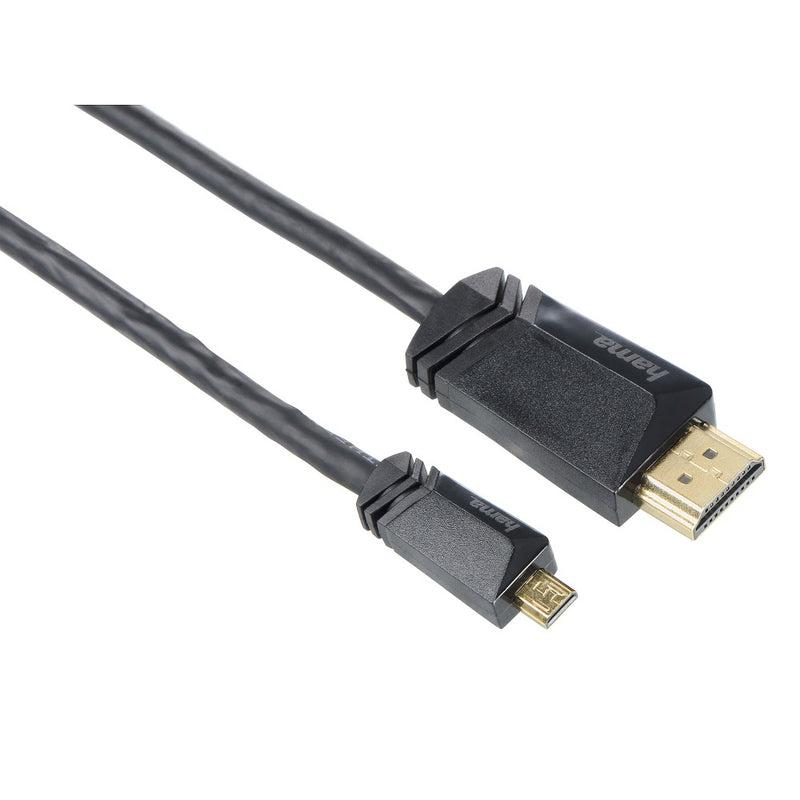 Se HAMA Micro HDMI - HDMI kabel - 4K/60Hz - Guldbelagt - 1.5 m ❤ Kæmpe udvalg i Blandet ❤ Hurtig levering: 1 - 2 Hverdage samt billig fragt - Varenummer: CPD-HA66122120 og barcode / Ean: &