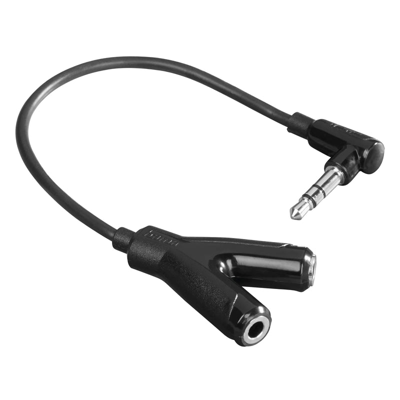 Se HAMA High Quality Minijack 3.5mm Headset adapter - Sort ✔ Kæmpe udvalg i  Capida ✔ Hurtig levering: 1 - 2 Hverdage samt billig fragt - Varenummer: CPD-HA66122381 og barcode / Ean: &