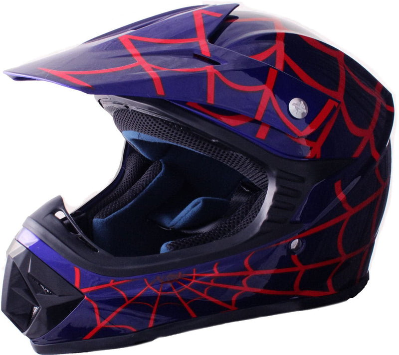 Se Børne Crosser Hjelm SpiderBlue str. XL ✔ Kæmpe udvalg i  MCU-Sport ✔ Hurtig levering: 1 - 2 Hverdage samt billig fragt - Varenummer: MMA-123283 og barcode / Ean: &