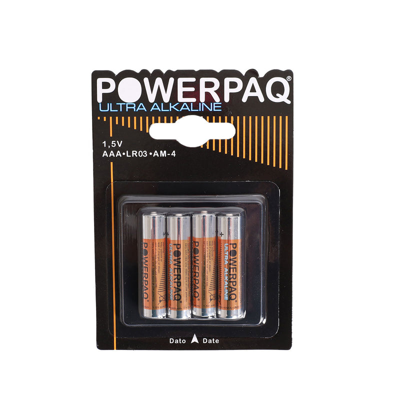 Se Powerpaq Ultra Alkaline AAA batteri - 4 stk. ❤ Kæmpe udvalg i AGK ❤ Hurtig levering: 1 - 2 Hverdage samt billig fragt - Varenummer: CPD-AG2212925 og barcode / Ean: &