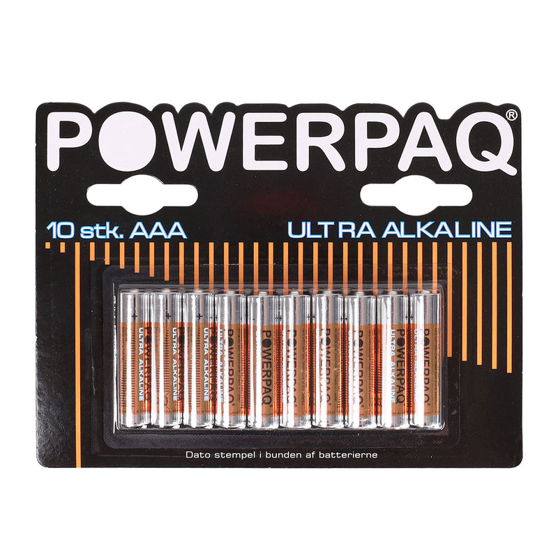 Se Powerpaq Ultra Alkaline AAA batteri - 10 stk. ❤ Kæmpe udvalg i AGK ❤ Hurtig levering: 1 - 2 Hverdage samt billig fragt - Varenummer: CPD-AG2212928 og barcode / Ean: &