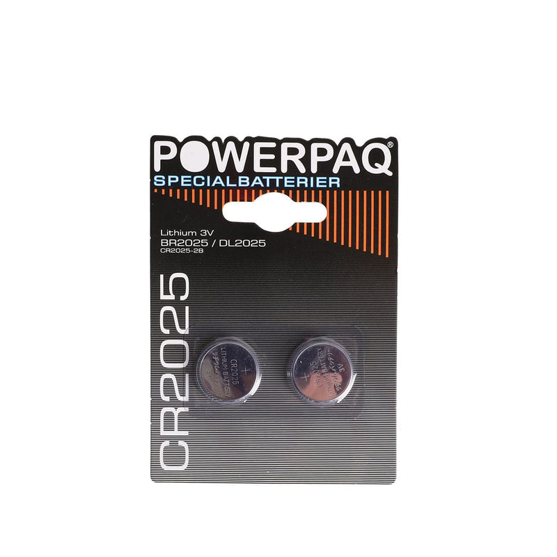 Se Powerpaq Lithium CR2025 knapcelle batteri - 2 stk. ❤ Kæmpe udvalg i AGK ❤ Hurtig levering: 1 - 2 Hverdage samt billig fragt - Varenummer: CPD-AG2212936 og barcode / Ean: &