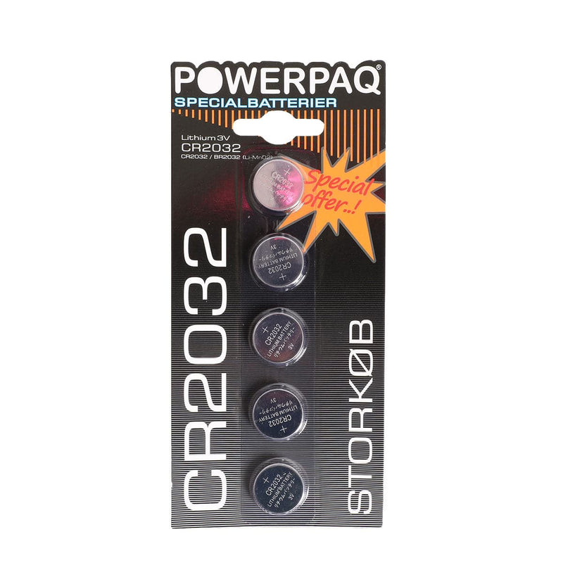 Se Powerpaq Lithium CR2032 knapcelle batteri - 5 stk. ❤ Kæmpe udvalg i AGK ❤ Hurtig levering: 1 - 2 Hverdage samt billig fragt - Varenummer: CPD-AG2212938 og barcode / Ean: &