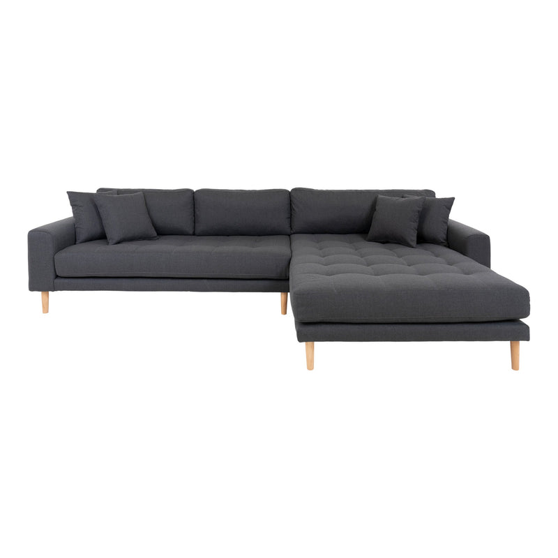 Se Lido Lounge Sofa - Lounge Sofa, Højrevendt I Mørkegrå Med Fire Puder Og Natur Træben, Hn1002 - Erstates Af 1301602 ❤ Stort online udvalg i HouseNordic ❤ Hurtig levering: 1 - 2 Hverdage samt billig fragt ❤ Varenummer: BBM-45560853725461 og barcode / Ean: &