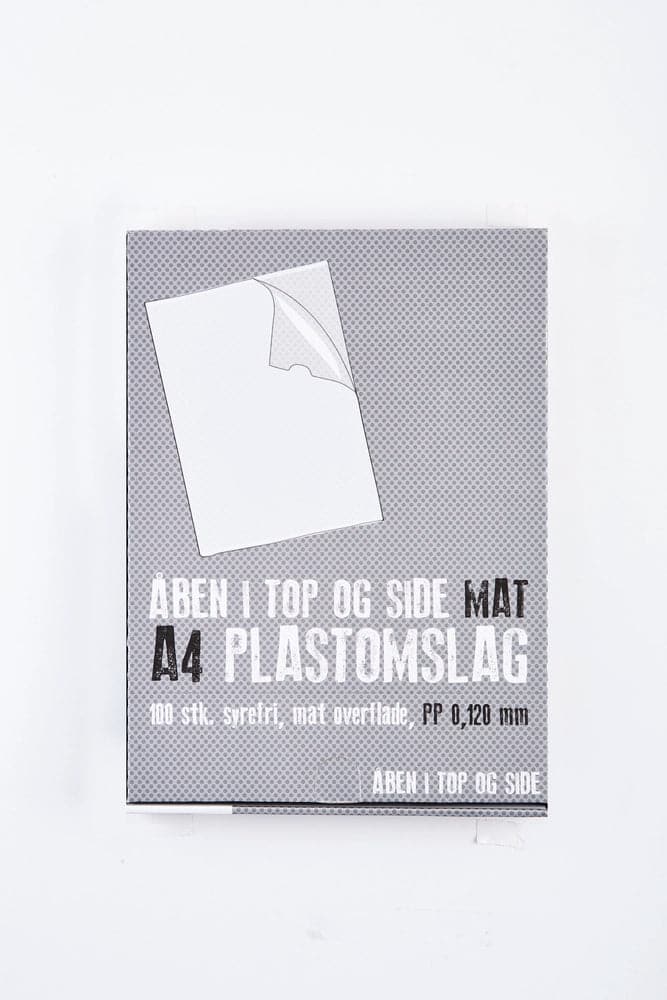 Se Plastomslag premium mat A4 0,12mm 100stk online her - Ean: 5703273128611