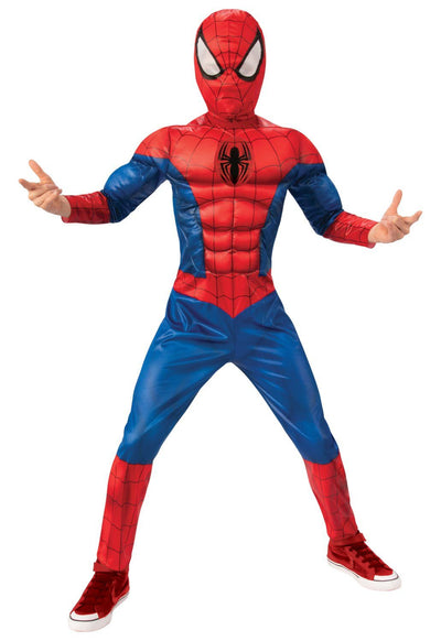 Se Marvel Spiderman Deluxe Kostume (L) ✔ Kæmpe udvalg i  Rubie's ✔ Hurtig levering: 1 - 2 Hverdage samt billig fragt - Varenummer: MMA-2033009893 og barcode / Ean: '883028442805 på lager - Udsalg på Udklædningstøj Spar op til 52% - Over 1147 kendte brands på udsalg