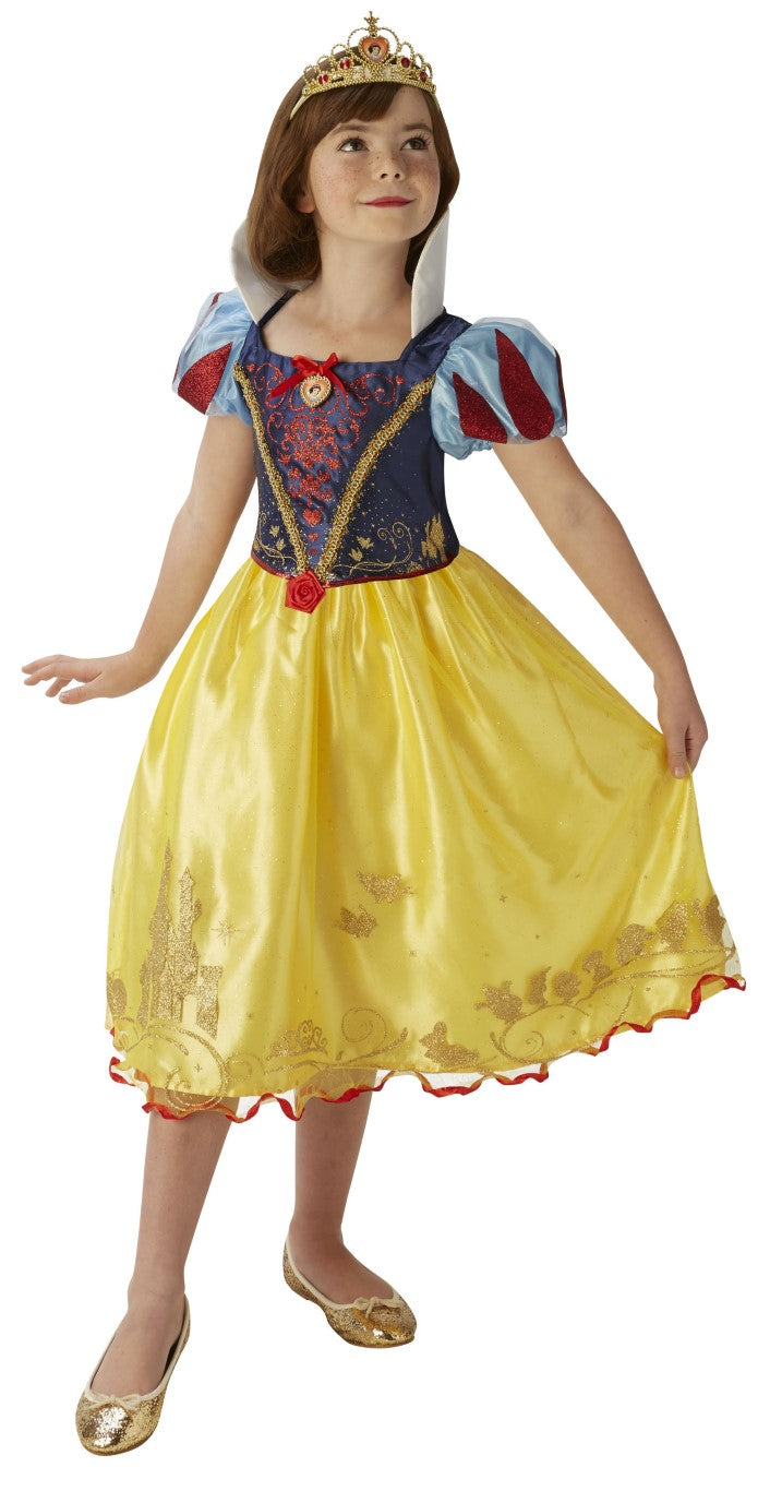 Se Disney Prinsesse Snehvide Deluxe Kjole Udklædningstøj (3-9 år)(Str. 104/S) ✔ Kæmpe udvalg i  Rubie&