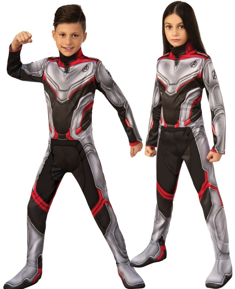 Se Avengers ENDGAME TEAM SUIT Udklædning (3-7 år)(Str. 116/S) ✔ Kæmpe udvalg i  Rubie&