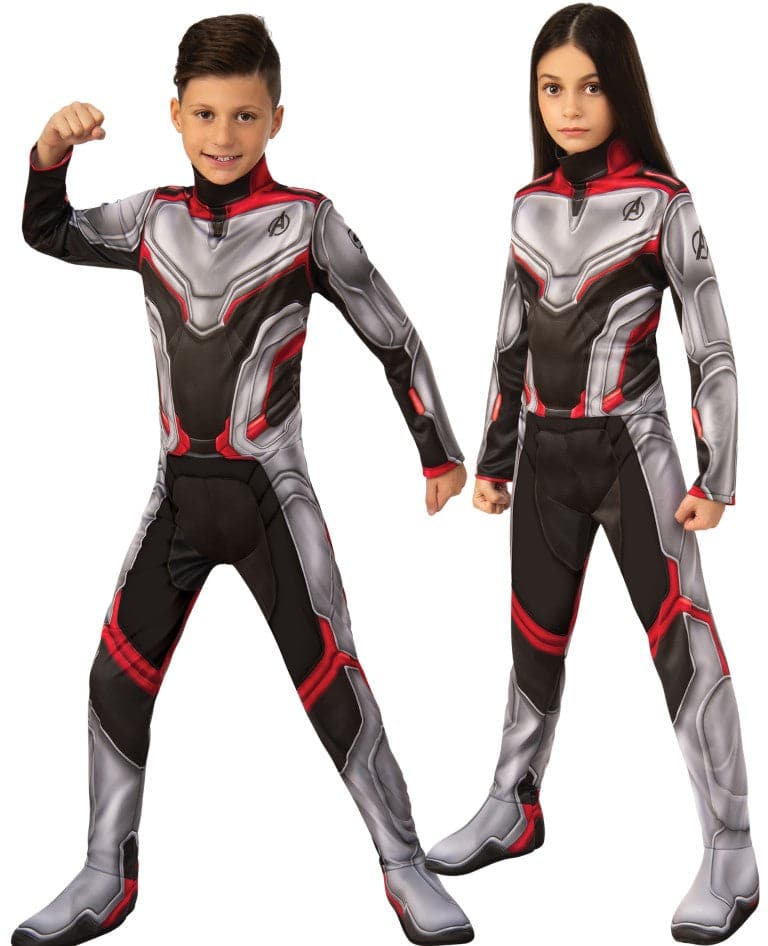 Se Avengers ENDGAME TEAM SUIT Udklædning (3-7 år)(Str. 132/M) ✔ Kæmpe udvalg i  Rubie&