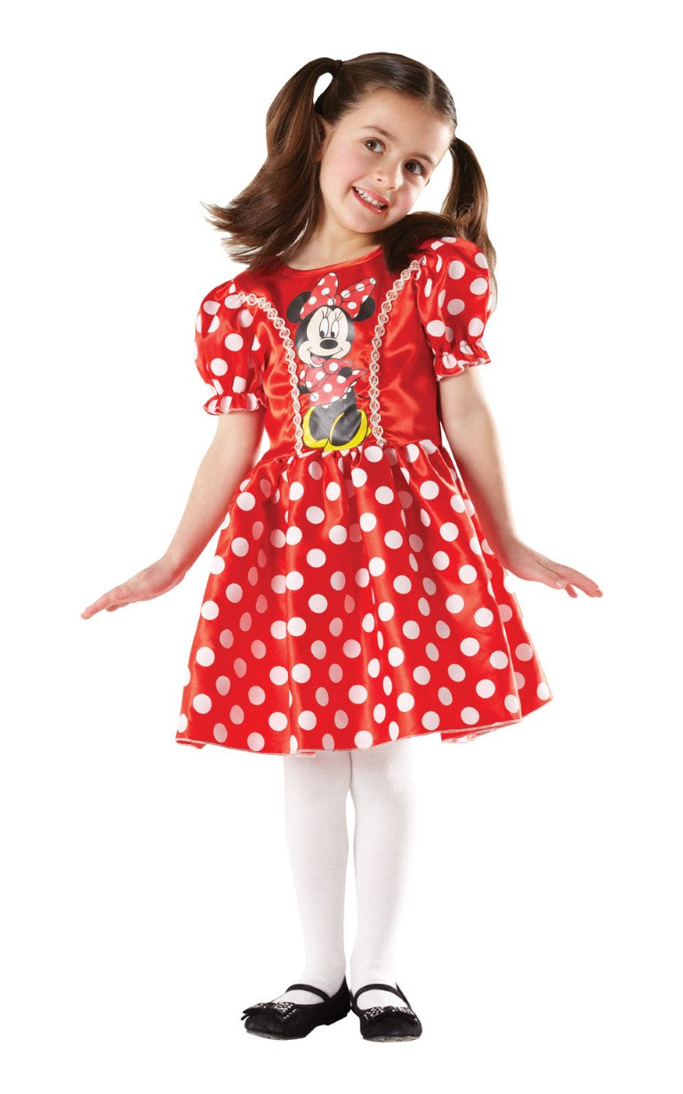 Se Disney Junior Minnie Mouse Classic Rød Kostume (3-9 år)(Str. 104/S) ✔ Kæmpe udvalg i Rubie&