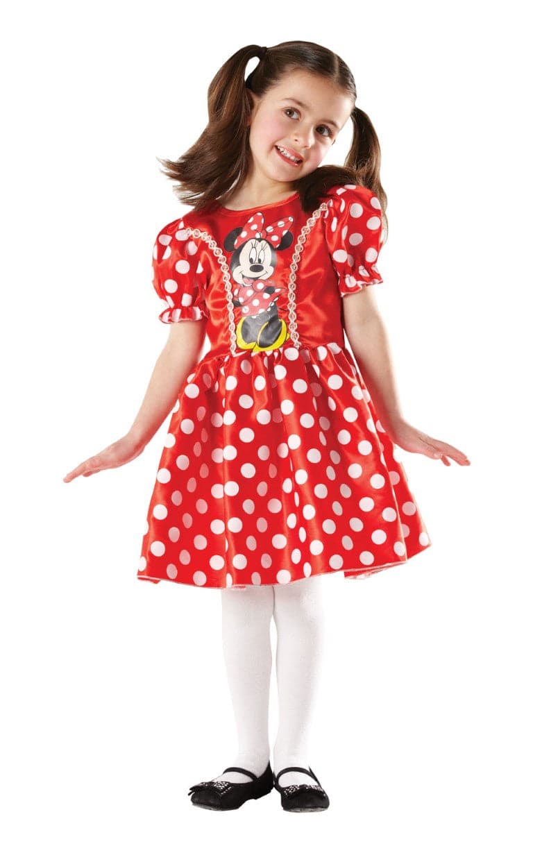 Se Disney Junior Minnie Mouse Classic Rød Kostume (3-9 år)(Str. 116/M) ✔ Kæmpe udvalg i Rubie&