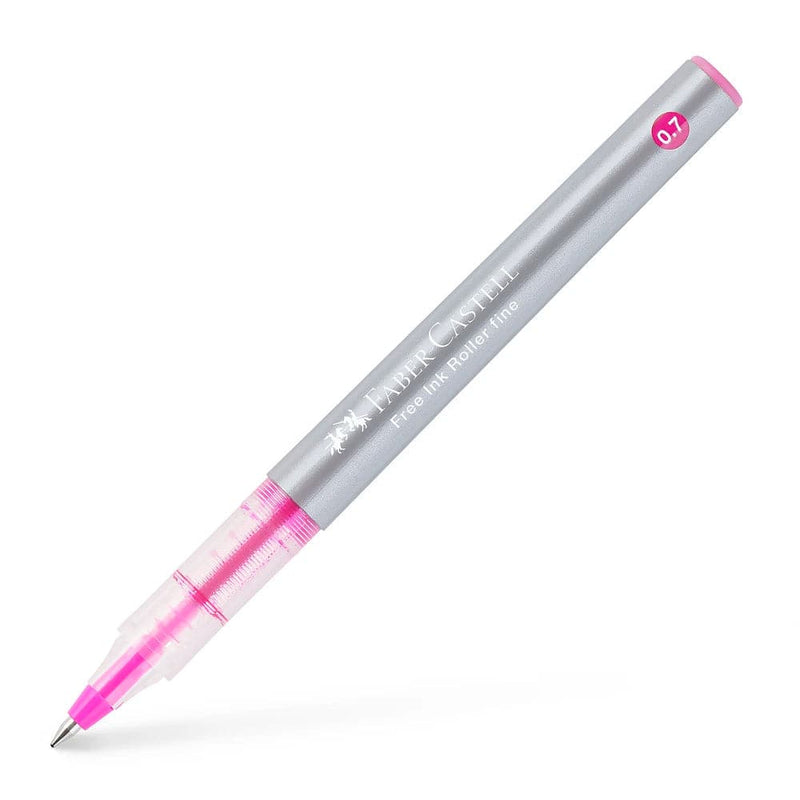 Se Faber-Castell Roller free ink 0,7 pink online her - Ean: 4005403481285