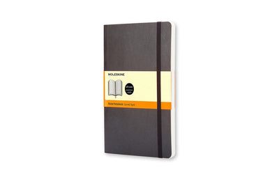 Se Notesbog Moleskine large sort m/192 linjerede ark soft cover online her - Ean: 9788883707162