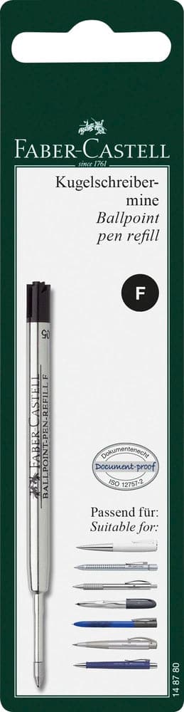 Se Faber-Castell Refill kuglepen f sort bk online her - Ean: 4005401487807