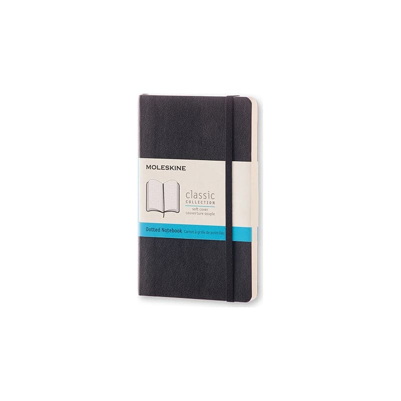 Se Notesbog Moleskine pocket sort m/192 prikket ark soft cover online her - Ean: 8051272892734