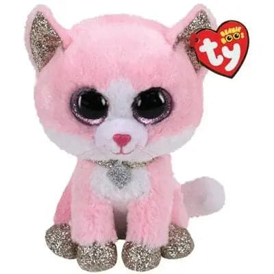 Se Ty Beanie Boos Fiona lyserød kat 15,5 cm online her - Ean: 0008421363667