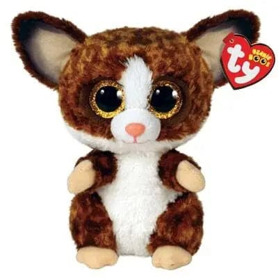 Se Ty Beanie Boos Binky brun galago 23 cm online her - Ean: 0008421372874