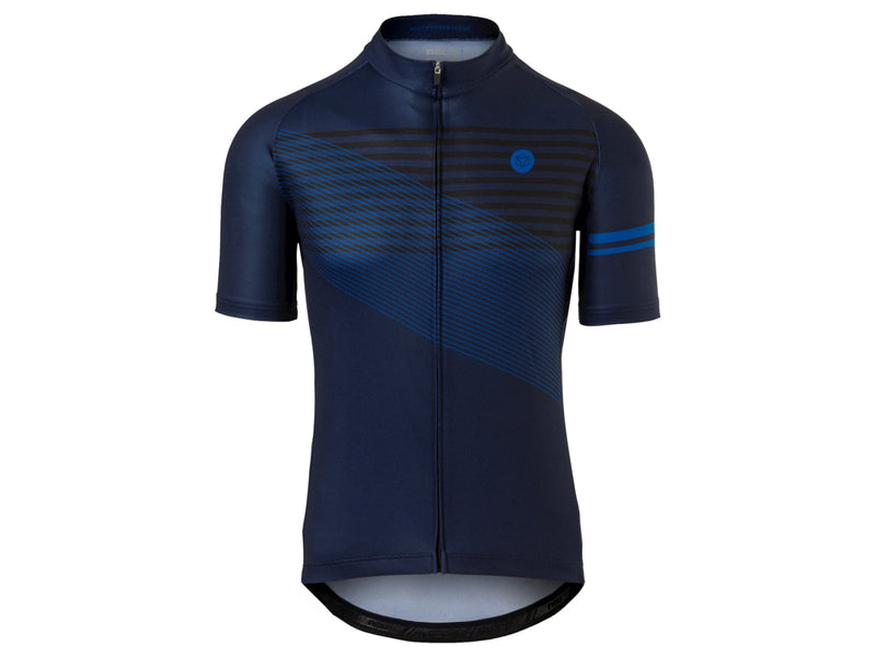 Se AGU Jersey Striped - Cykeltrøje - Deep Blue - Str. XXL ✔ Kæmpe udvalg i  AGU ✔ Hurtig levering: 1 - 2 Hverdage samt billig fragt - Varenummer: CKP-8717565657595 og barcode / Ean: &