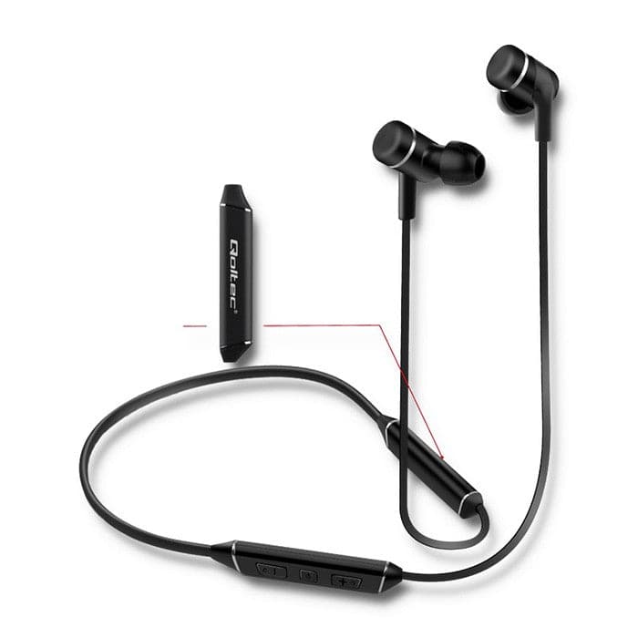 Se Qoltec Sports BT Trådløse In-Ear hovedtelefoner - med mikrofon | Magnetisk - Sort ❤ Kæmpe udvalg i Qoltec ❤ Hurtig levering: 1 - 2 Hverdage samt billig fragt - Varenummer: CPD-QO9950816 og barcode / Ean: &