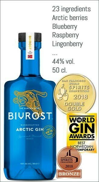 Se Bivrost Arctic Gin Fl 50 ❤ Stort online udvalg i BIVROST ❤ Hurtig levering: 1 - 2 Hverdage samt billig fragt ❤ Varenummer: BAR-13025 og barcode / Ean: '7090040060006 på lager - Udsalg på Fødevarer, drikkevarer og tobak | Drikkevarer | Alkoholiske drikke | Spiritus | Gin Spar op til 62% - Over 412 kendte brands på udsalg