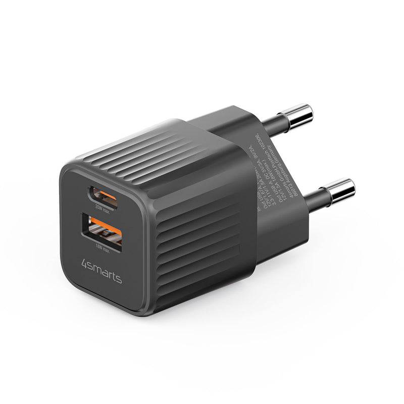 Se Dual USB HURTIG oplader / adapter - 1 x USB-A 18W / 1 x USB-C 20W ❤ Kæmpe udvalg i 4smarts ❤ Hurtig levering: 1 - 2 Hverdage samt billig fragt - Varenummer: CPD-SM77540131 og barcode / Ean: &