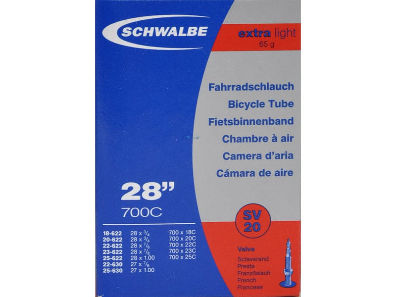 Se Schwalbe slange 700x18-25c X-Light med Racer ventil SV20 ❤ Kæmpe udvalg i Schwalbe ❤ Hurtig levering: 1 - 2 Hverdage samt billig fragt - Varenummer: CKP-4026495099721 og barcode / Ean: &