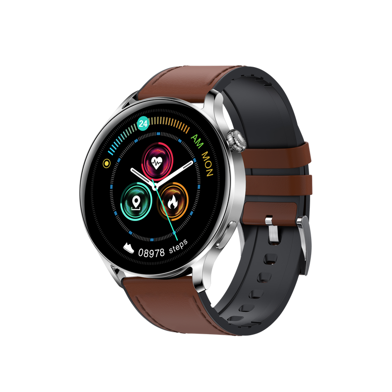 Se GARETT Men Elegance RT Smartwatch - Bluetooth opkald/Vandtæt/Puls/Blodtryk - Lysebrun ❤ Stort online udvalg i GARETT ❤ Hurtig levering: 1 - 2 Hverdage samt billig fragt - Varenummer: CPD-GT88483725 og barcode / Ean: &