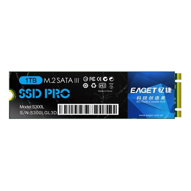 Se EAGET S300L - SOLID M.2 (NGFF) SATA SDD High Speed Harddisk til PC/laptop - 1TB ❤ Stort online udvalg i Capida ❤ Hurtig levering: 1 - 2 Hverdage samt billig fragt - Varenummer: CPD-V33610700002A og barcode / Ean: på lager - Udsalg på pc / mac tilbehør Spar op til 61% - Over 350 kendte brands på udsalg