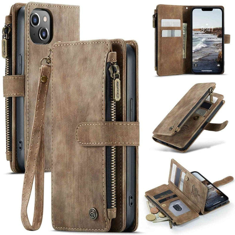 Se iPhone 14 - CASEME C30 læder cover / pung - Lomme med lynlås - Brun ❤ Kæmpe udvalg i KopK ❤ Hurtig levering: 1 - 2 Hverdage samt billig fragt - Varenummer: CPD-V33660107035C og barcode / Ean: 660107035C på lager - Udsalg på Mobil tilbehør Spar op til 53% - Over 434 design mærker på udsalg