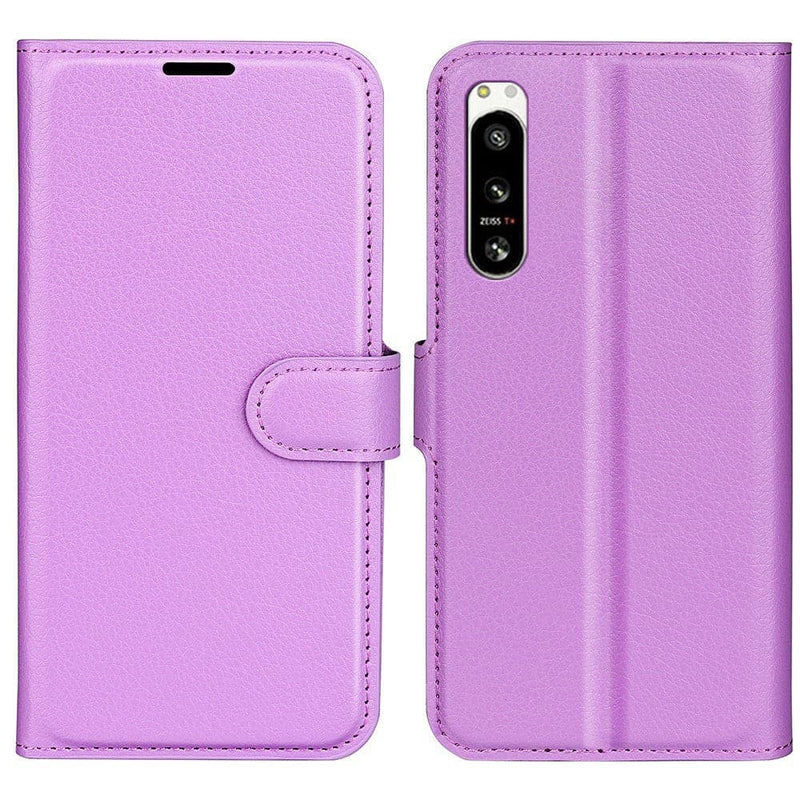 Se Sony Xperia 5 IV 5G - Læder cover / pung - Lilla ❤ Kæmpe udvalg i KopK ❤ Hurtig levering: 1 - 2 Hverdage samt billig fragt - Varenummer: CPD-V33660112184H og barcode / Ean: 660112184H på lager - Udsalg på Mobil tilbehør Spar op til 65% - Over 434 design brands på udsalg