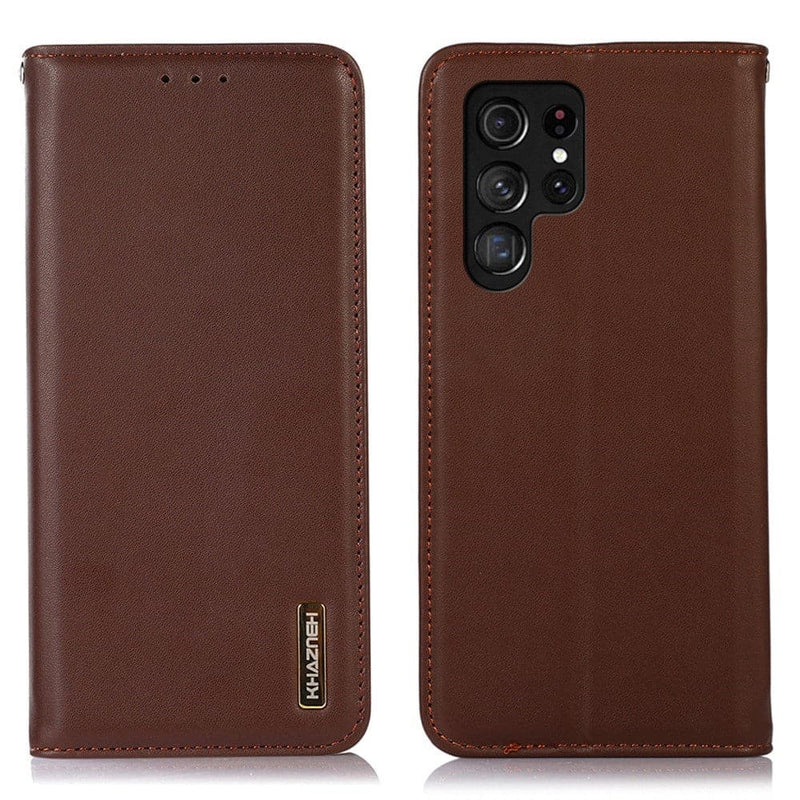 Se Samsung Galaxy S23 Ultra 5G - KHAZNEH ægte læder cover - Brun ❤ Stort online udvalg i KopK ❤ Hurtig levering: 1 - 2 Hverdage samt billig fragt - Varenummer: CPD-V33660116729D og barcode / Ean: på lager - Udsalg på Mobil tilbehør Spar op til 57% - Over 454 kendte mærker på udsalg