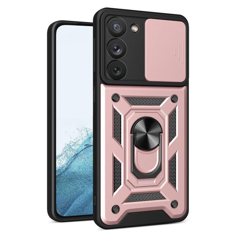 Se Samsung Galaxy S23 5G - Håndværker shockproof cover m/ Kickstand - Rosa guld ❤ Stort online udvalg i KopK ❤ Hurtig levering: 1 - 2 Hverdage samt billig fragt - Varenummer: CPD-V33660118890D og barcode / Ean: 660118890D på lager - Udsalg på Mobil tilbehør Spar op til 55% - Over 434 design brands på udsalg