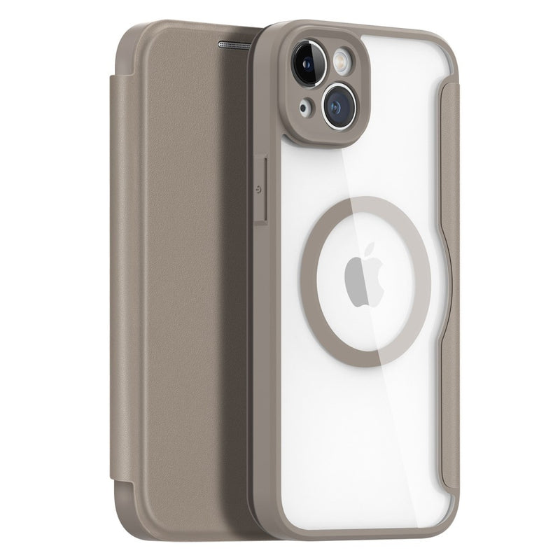 Se iPhone 14 Plus - Dux Ducis Skin X Pro Flip Magsafe cover - Beige ✔ Kæmpe udvalg i  DUX DUCIS ✔ Hurtig levering: 1 - 2 Hverdage samt billig fragt - Varenummer: CPD-DU3033609 og barcode / Ean: &