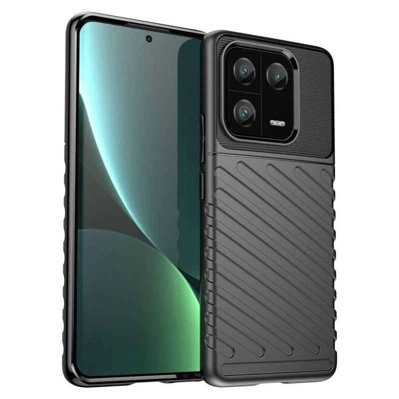 Se Xiaomi 13 Pro 5G - Thunder Series gummi cover - Sort ❤ Stort online udvalg i KopK ❤ Hurtig levering: 1 - 2 Hverdage samt billig fragt - Varenummer: CPD-V33660120511A og barcode / Ean: på lager - Udsalg på Mobil tilbehør Spar op til 59% - Over 454 kendte brands på udsalg