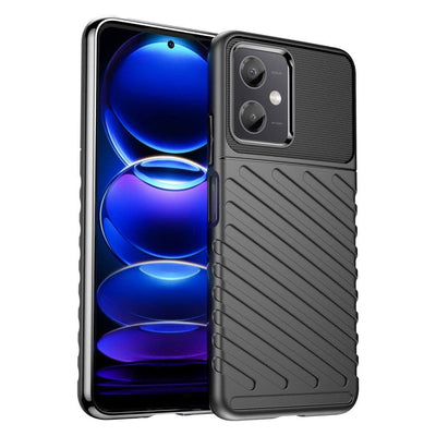 Se Xiaomi Redmi Note 12 5G - Thunder Series gummi cover - Sort ❤ Kæmpe udvalg i KopK ❤ Hurtig levering: 1 - 2 Hverdage samt billig fragt - Varenummer: CPD-V33660121263A og barcode / Ean: 660121263A på lager - Udsalg på Mobil tilbehør Spar op til 62% - Over 434 design mærker på udsalg