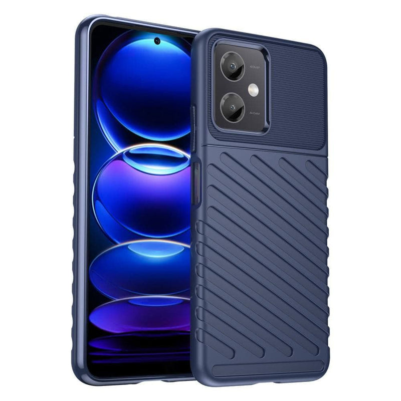 Se Xiaomi Redmi Note 12 5G - Thunder Series gummi cover - Blå ❤ Kæmpe udvalg i KopK ❤ Hurtig levering: 1 - 2 Hverdage samt billig fragt - Varenummer: CPD-V33660121263B og barcode / Ean: 660121263B på lager - Udsalg på Mobil tilbehør Spar op til 64% - Over 434 design mærker på udsalg