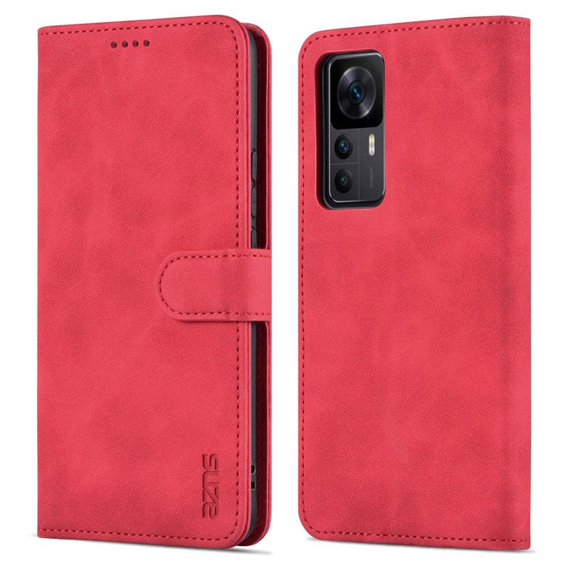 Se Xiaomi Redmi K50 Ultra 5G / 12T 5G / 12T Pro 5G - AZNS læder cover / pung - Rød ❤ Kæmpe udvalg i KopK ❤ Hurtig levering: 1 - 2 Hverdage samt billig fragt - Varenummer: CPD-V33660121819E og barcode / Ean: 660121819E på lager - Udsalg på Mobil tilbehør Spar op til 59% - Over 434 design mærker på udsalg