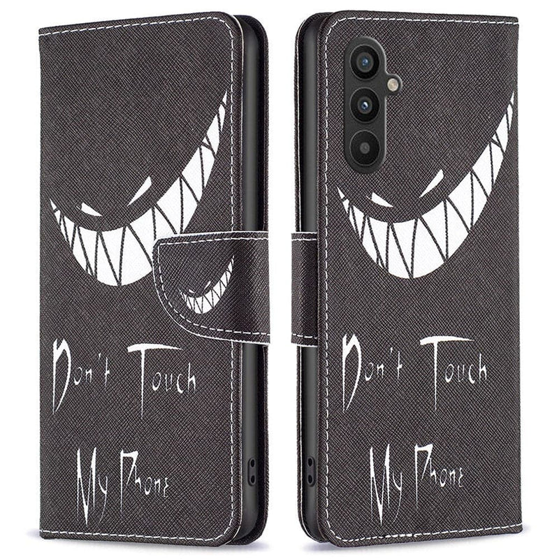 Se Samsung Galaxy A34 5G - Læder cover / pung - Printet design - DonÂ´t Touch My Phone ❤ Kæmpe udvalg i KopK ❤ Hurtig levering: 1 - 2 Hverdage samt billig fragt - Varenummer: CPD-V33660122488B og barcode / Ean: 660122488B på lager - Udsalg på Mobil tilbehør Spar op til 65% - Over 434 design mærker på udsalg