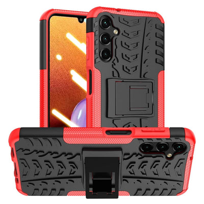 Se Samsung Galaxy A14 5G - Shockproof Hybrid cover med kickstand - Rød ❤ Kæmpe udvalg i KopK ❤ Hurtig levering: 1 - 2 Hverdage samt billig fragt - Varenummer: CPD-V33660124827E og barcode / Ean: 660124827E på lager - Udsalg på Mobil tilbehør Spar op til 55% - Over 434 design brands på udsalg