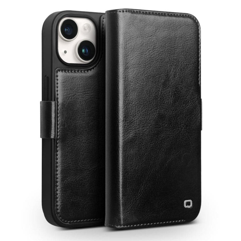 Se iPhone 15 Plus - QIALINO Classic Slim ægte læder cover - Sort ✔ Kæmpe udvalg i QIALINO ✔ Hurtig levering: 1 - 2 Hverdage samt billig fragt - Varenummer: CPD-QLI15/P103002 og barcode / Ean: &