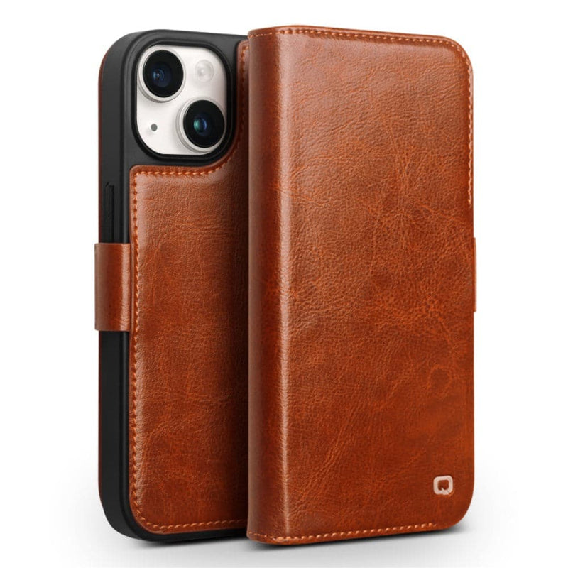 Se iPhone 15 Plus - QIALINO Classic Slim ægte læder cover - Lysebrun ✔ Kæmpe udvalg i QIALINO ✔ Hurtig levering: 1 - 2 Hverdage samt billig fragt - Varenummer: CPD-QLI15/P103027 og barcode / Ean: &