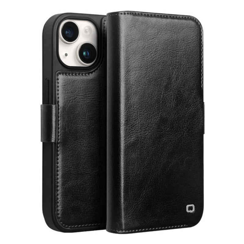 Se iPhone 15 - QIALINO Classic Slim ægte læder cover - Sort ✔ Kæmpe udvalg i QIALINO ✔ Hurtig levering: 1 - 2 Hverdage samt billig fragt - Varenummer: CPD-QLI15103002 og barcode / Ean: &