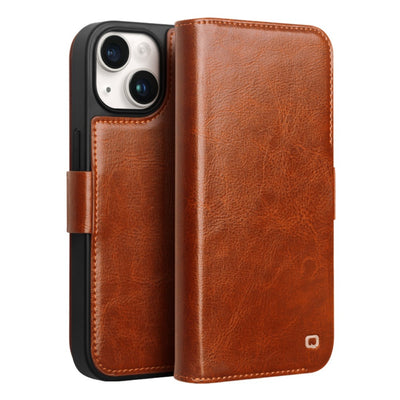 Se iPhone 15 - QIALINO Classic Slim ægte læder cover - Lysebrun ✔ Kæmpe udvalg i QIALINO ✔ Hurtig levering: 1 - 2 Hverdage samt billig fragt - Varenummer: CPD-QLI15103027 og barcode / Ean: '0601968149185 på lager - Udsalg på Mobil tilbehør Spar op til 56% - Over 424 kendte brands på udsalg