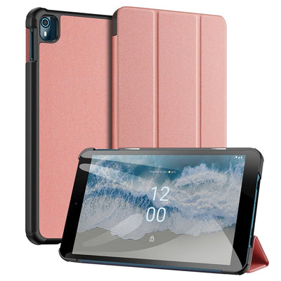 Se Nokia T10 - DUX DUCIS Domo Series Tri-Fold Smart cover - Pink ✔ Kæmpe udvalg i  DUX DUCIS ✔ Hurtig levering: 1 - 2 Hverdage samt billig fragt - Varenummer: CPD-DU3034293 og barcode / Ean: '6934913034293 på lager - Udsalg på Tablets tilbehør Spar op til 56% - Over 412 kendte brands på udsalg