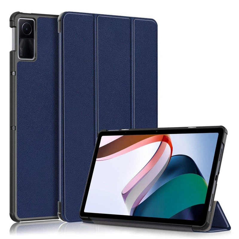 Se Xiaomi Redmi Pad 10.6 - Tri-Fold læder cover - Mørkeblå ❤ Kæmpe udvalg i Blandet ❤ Hurtig levering: 1 - 2 Hverdage samt billig fragt - Varenummer: CPD-V33660201811F og barcode / Ean: 660201811F på lager - Udsalg på Tablets tilbehør Spar op til 57% - Over 454 kendte mærker på udsalg