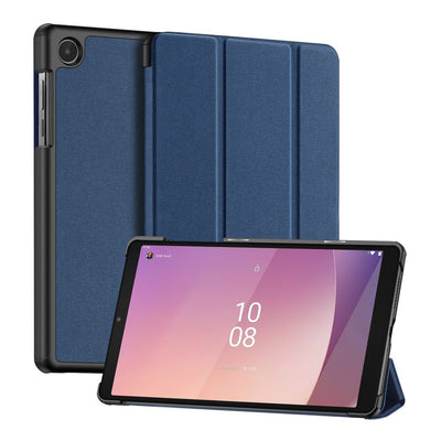 Se Lenovo Tab M8 (Gen 4) - DUX DUCIS Domo Series Tri-Fold Smart cover - Blå ✔ Kæmpe udvalg i  Capida ✔ Hurtig levering: 1 - 2 Hverdage samt billig fragt - Varenummer: CPD-DU3029220 og barcode / Ean: '6934913029220 på lager - Udsalg på Tablets tilbehør Spar op til 55% - Over 424 kendte brands på udsalg