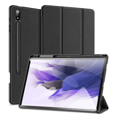 Se Samsung Galaxy Tab S9 Plus - DUX DUCIS Domo Series Tri-Fold Smart cover - Sort ❤ Kæmpe udvalg i Blandet ❤ Hurtig levering: 1 - 2 Hverdage samt billig fragt - Varenummer: CPD-DU3025925 og barcode / Ean: '6934913025925 på lager - Udsalg på Tablets tilbehør Spar op til 67% - Over 454 design brands på udsalg